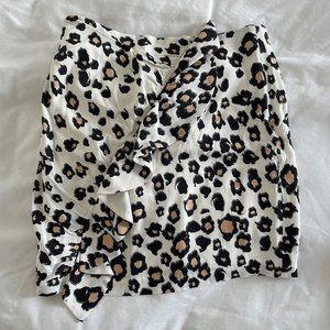 Karina Grimaldi leopart print mini skirt